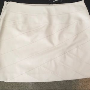 Pleather mini skirt